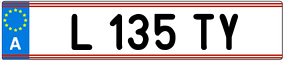 Trailer License Plate